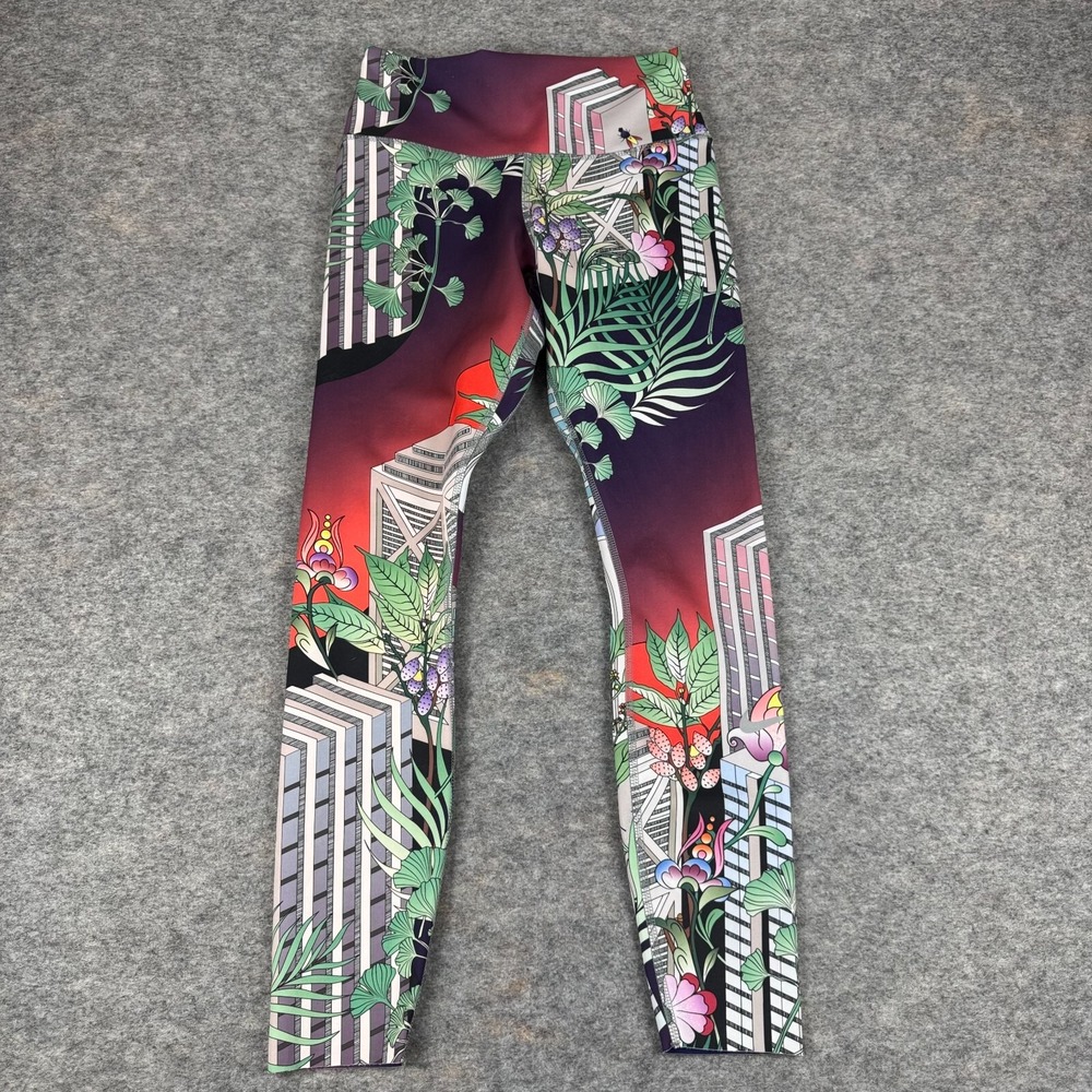 Nike Dri Fit Epic Lux Printed Running Tights 26" CJ2247 Floral Womens XS